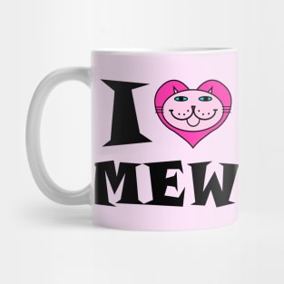 I HEART Cat - PINK KITTY Mug